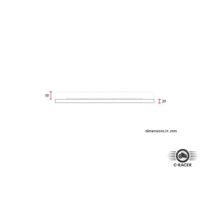 C-Racer, Scrambseat scrambler seat. Dark brown