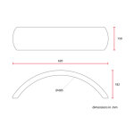 C-Racer universal 17/18" rear fender No1