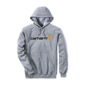 Carhartt Signature logo hoodie heather grey Size M