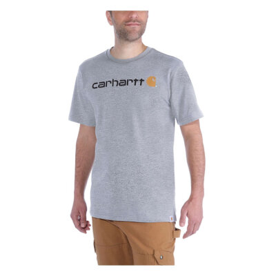 Carhartt Logo graphic t-shirt heather gray Size S