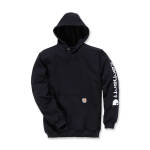 Carhartt Sleeve logo hoodie black Size S