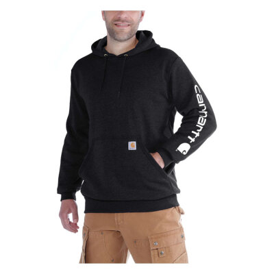 Carhartt Sleeve logo hoodie black Size M