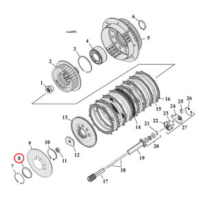Seat, clutch spring