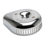 S&S, Stealth Teardrop Slasher cover. Chrome