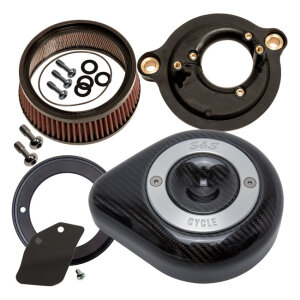 S&S Stealth, carbon teardrop air cleaner kit
