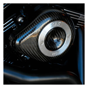 S&S Stealth, carbon teardrop air cleaner kit