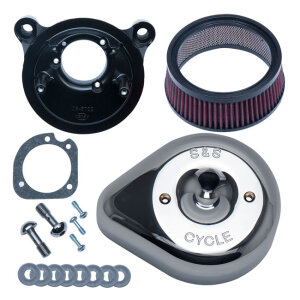 S&S Stealth, chrome teardrop air cleaner kit