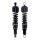 Emgo, shock absorber set. With shroud. Black