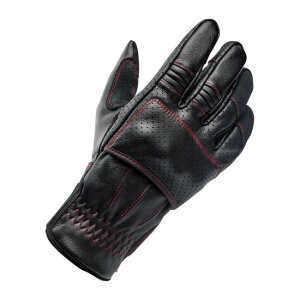 Biltwell Borrego gloves black/redline CE appr. Size XS