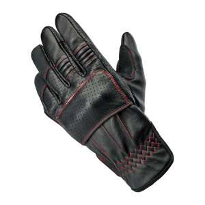 Biltwell Borrego gloves black/redline CE appr. Size S