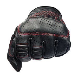 Biltwell Borrego gloves black/redline CE appr. Size S