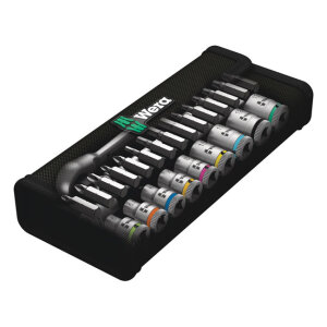 Wera Zyklop ratchet switch kit 28 pcs. 1/4" drive - Metric