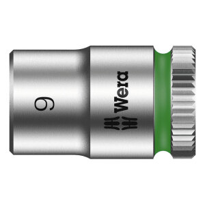 Wera Zyklop 1/4" socket - Metric 9.0