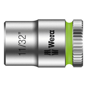 Wera Zyklop 1/4" socket - US sizes 11/32"