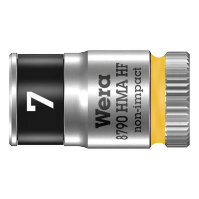 Wera Zyklop 1/4" socket with holding function - Metric 7.0