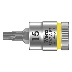 Wera Zyklop 1/4" Torx® socket bit with holding...