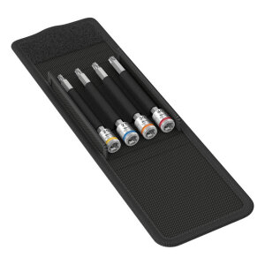 Wera Torx® socket bit set 1/4" with holding...
