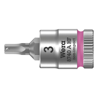 Wera Zyklop 1/4" Hex socket bit w/ holding function - Metric