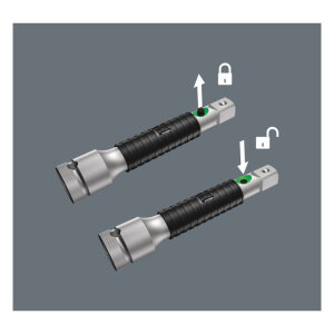 Wera Zyklop 1/4" Flexible lock short extension 75mm