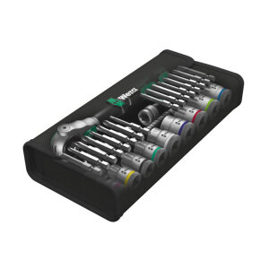 Wera Zyklop ratchet kit 29 pcs. 3/8" drive Metric sizes