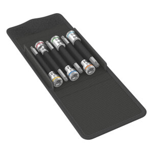 Wera Torx® socket bit set 3/8" with holding...