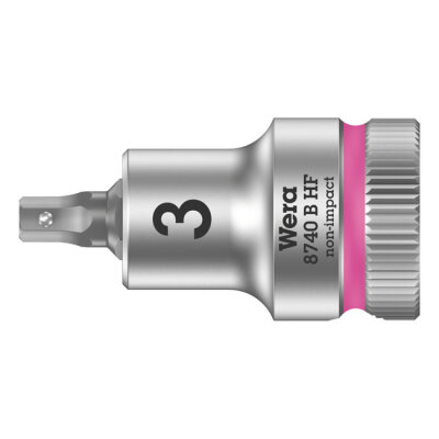 Wera Zyklop 3/8" Hex socket bit with holding function Metric