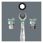 Wera Zyklop 3/8" Hex socket bit with holding function Metric
