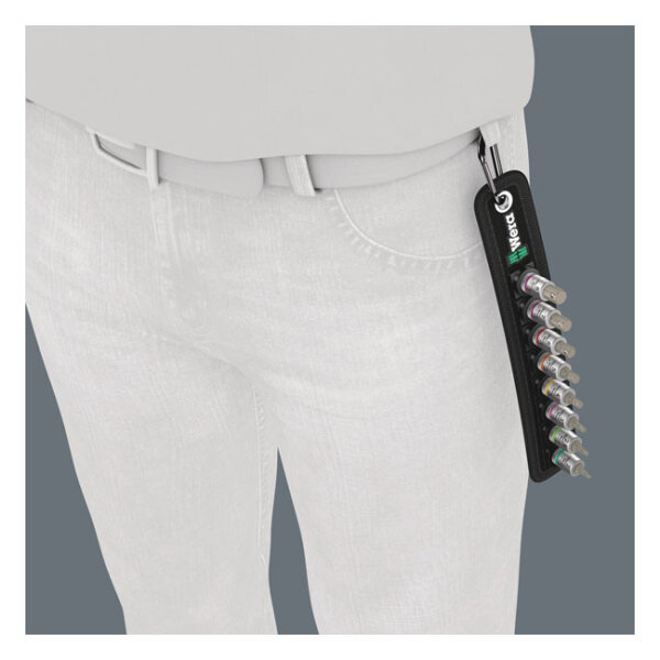 Wera socket belt with 3/8" drive Hex sockets - Metric