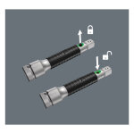 Wera Zyklop 3/8" flexible lock short extension 125mm