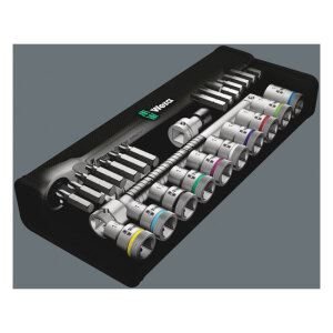 Wera Zyklop metal ratchet switch kit 1/2" drive Metric sizes