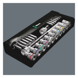 Wera Zyklop metal ratchet switch kit 1/2" drive US sizes