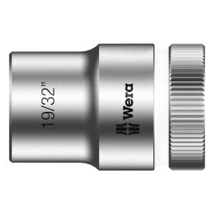 Wera Zyklop 1/2" socket - US sizes 19/32"
