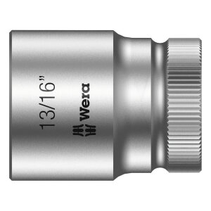 Wera Zyklop 1/2" socket - US sizes 13/16"