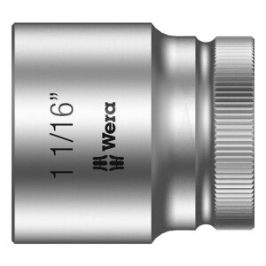 Wera Zyklop 1/2" socket - US sizes 1-1/16"