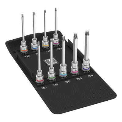 Wera Zyklop 1/2" drive extended Torx® socket bit set