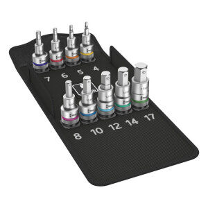 Wera Zyklop 1/2" drive Hex socket bit set - Metric
