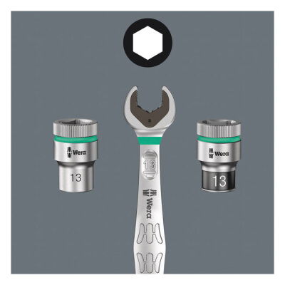 Wera ratcheting wrench open/ box end 10mm Joker - Metric