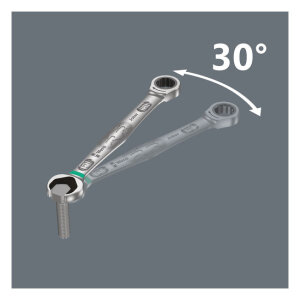 Wera ratcheting wrench open/ box end 17mm Joker - Metric