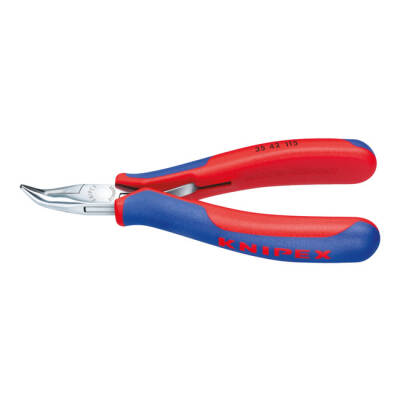 Knipex electronics pliers with 45° angled head 115mm