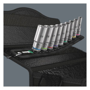 Wera, socket belt with hex deep sockets - Metric