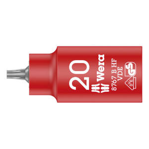 Wera HF Torx bit socket, insulated, size TX20