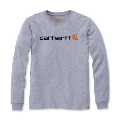 Carhartt Logo graphic long sleeve heather gray Size S