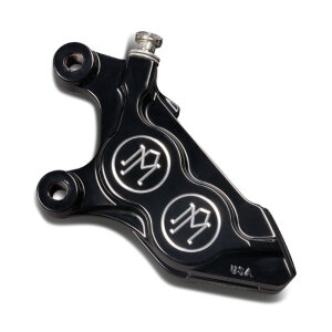 PM, 4-p 08-up 125x4b caliper. Bolt-on, left front. Black CC