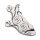 PM, 4-p 08-up 125x4b caliper. Bolt-on, left front. Chrome