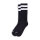 American Socks Mid high Back In Black I double white striped One size fits most; 20 cm