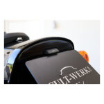 Cult-Werk, center license plate bracket. Black