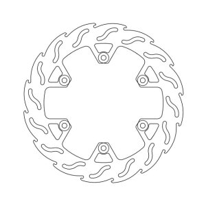 Moto-Master Flame series fixed brake rotor