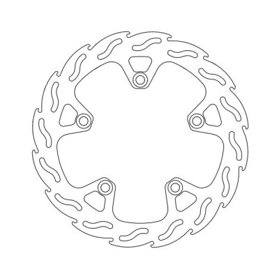 Moto-Master Flame series fixed brake rotor
