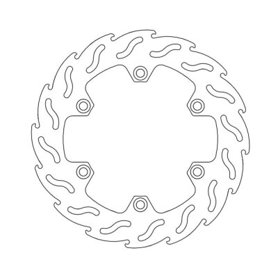 Moto-Master Flame series fixed brake rotor