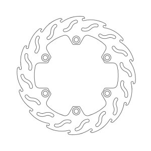 Moto-Master Flame series fixed brake rotor